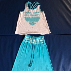 Matching tank and skirt from Justice